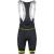 bibshorts F FAME with pad, black-fluo S