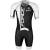 cycling suit FORCE TEAM PRO PLUS, black-white XL