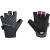 gloves F POINTS LADY w/o fastening, black-white L