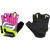 gloves F SQUARE KID, fluo-pink M