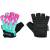 gloves FORCE ANT KID, turquoise-pink L