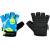 gloves FORCE PLANETS KID, blue-fluo S