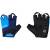 gloves FORCE SECTOR gel, black-blue L
