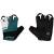 gloves FORCE SECTOR gel, black-petrol blue L