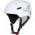 helmet FORCE SKI white, grey print L-XL