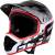 helmet FORCE TIGER downhill, black-red-white L-XL