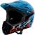helmet FORCE TIGER downhill, blue-blk-red L-XL