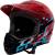 helmet FORCE TIGER downhill, red-blk-blue S-M