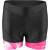 shorts F MINI LADY to waist with pad, black-pink S