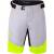shorts F STORM to waist with pad,grey-fluo 3XL