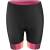 shorts F VICTORY LADY to waist w pad, blk-pink M
