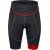 shorts FORCE B30 to waist with pad, black-red M