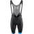 bibshorts FORCE B51 with pad, black-blue 3XL