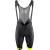 bibshorts FORCE B51 with pad,black-fluo M