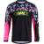 jersey F RECKLESS long sl, black-pink-fluo 3XL