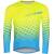 jersey FORCE MTB ANGLE long sl, fluo-blue L