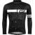 jersey FORCE SPRAY long sleeves, black-white XL