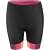 shorts F VICTORY LADY to waist w pad, blk-pink XL