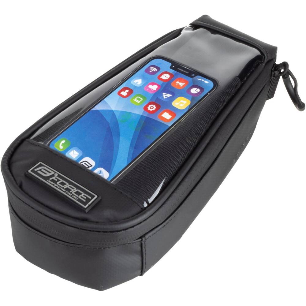 This waterproof frame bag not only protects your phone