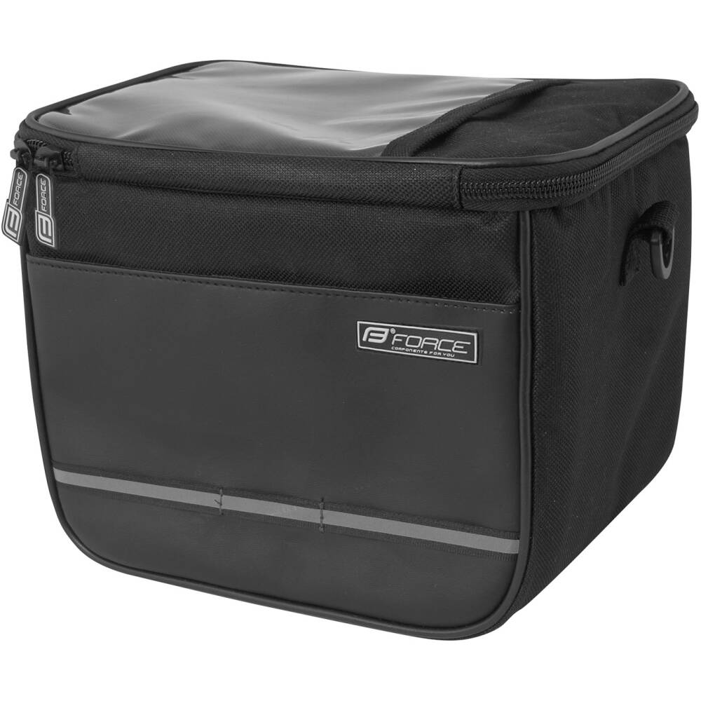 reinforced bag on handlebar FORCE CUBE<br>with velcro fastening for bars 25