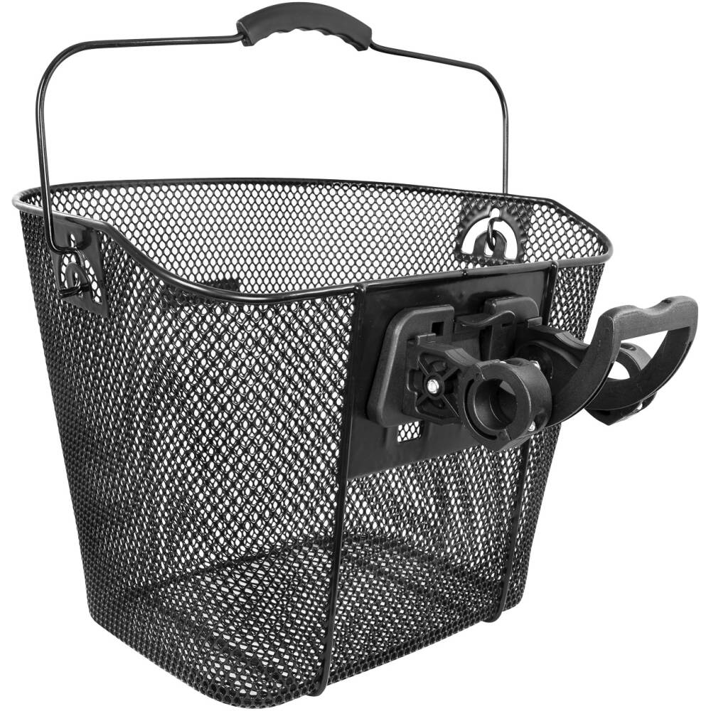basket on the handlebars with plastic KLICK holder 25