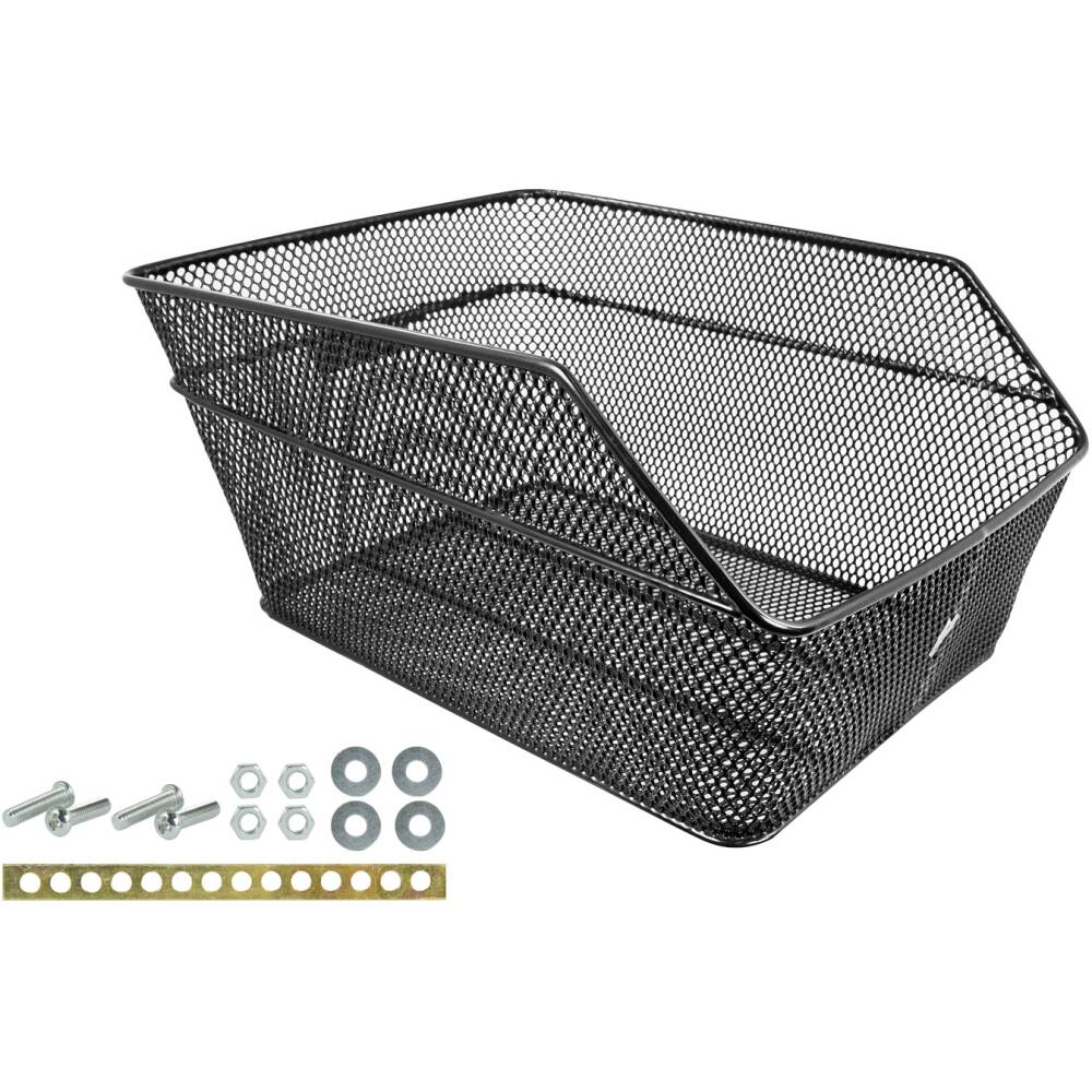 black basket on carrier