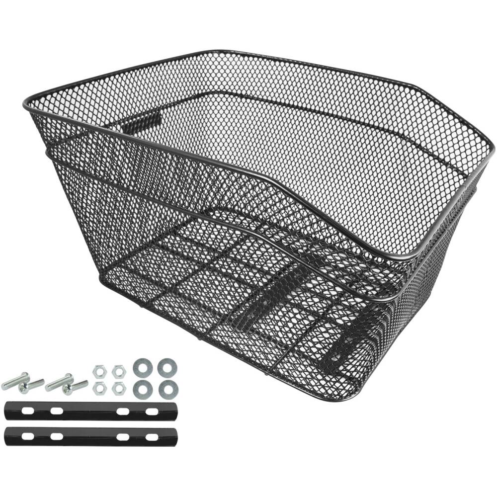 black basket on carrier