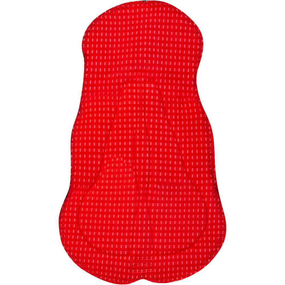 elastic lycra leg hems with silicone<br>mesh at the back<br>material: middle part: 75% nylon