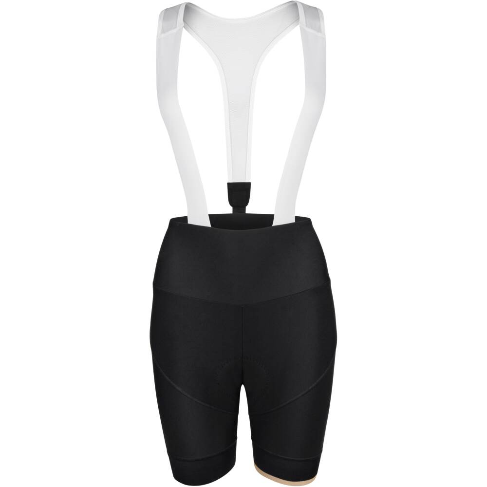 comfortable anatomical Italian pad<br>easily released magnetic clasp at the back part of bibs<br>elastic bibs with mesh at the back part for better ventilation<br>flat seams