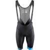 bibshorts with comfortable anatomical pad<br>side panels from soft meshnet for better ventilation<br>elastic lycra leg hems with antislip silicone<br>reflective features<br>material: 82% nylon