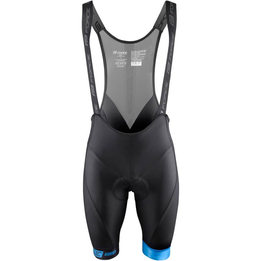 bibshorts with comfortable anatomical pad<br>side panels from soft meshnet for better ventilation<br>elastic lycra leg hems with antislip silicone<br>reflective features<br>material: 82% nylon