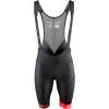 bibshorts with comfortable anatomical pad<br>side panels from soft meshnet for better ventilation<br>elastic lycra leg hems with antislip silicone<br>reflective features<br>material: 82% nylon