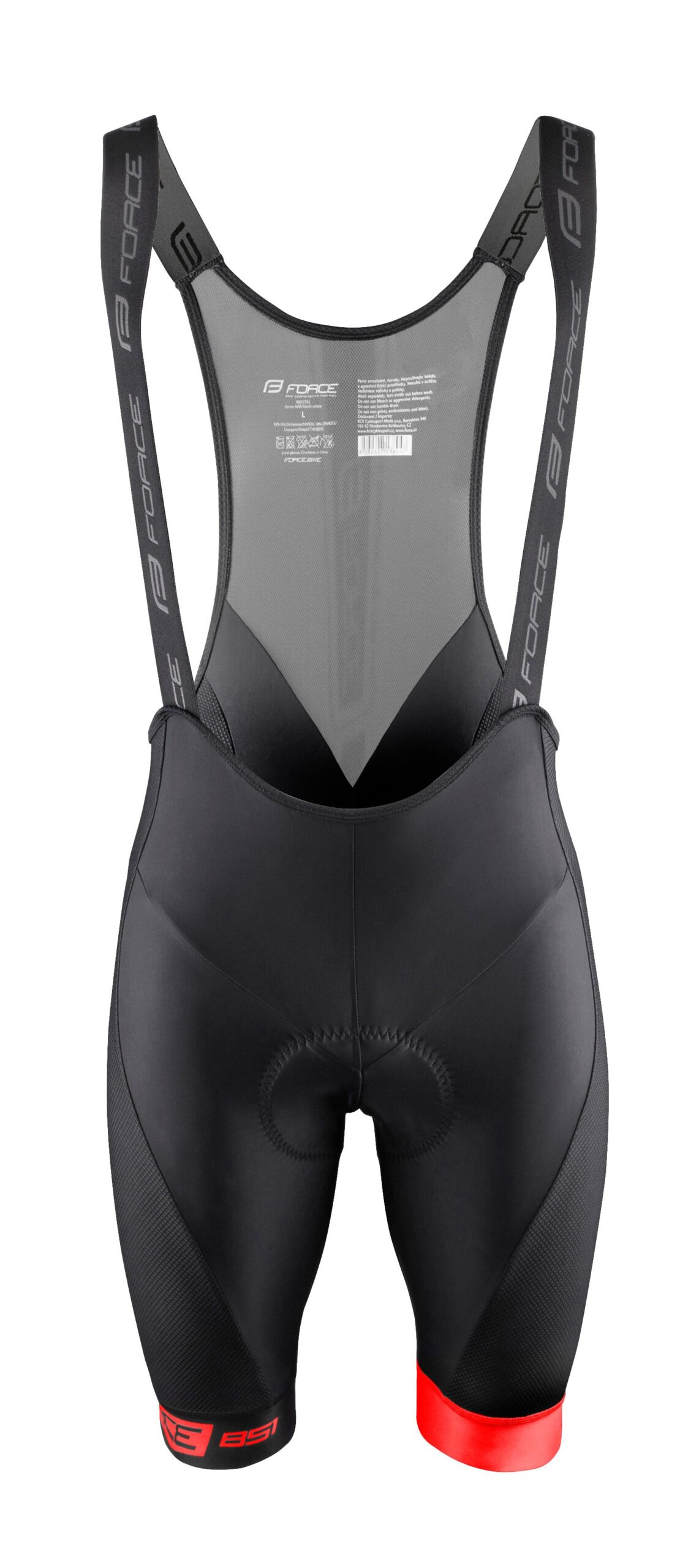 bibshorts with comfortable anatomical padside panels from soft meshnet for better ventilationelastic lycra leg hems with antislip siliconereflective featuresmaterial: 82% nylon