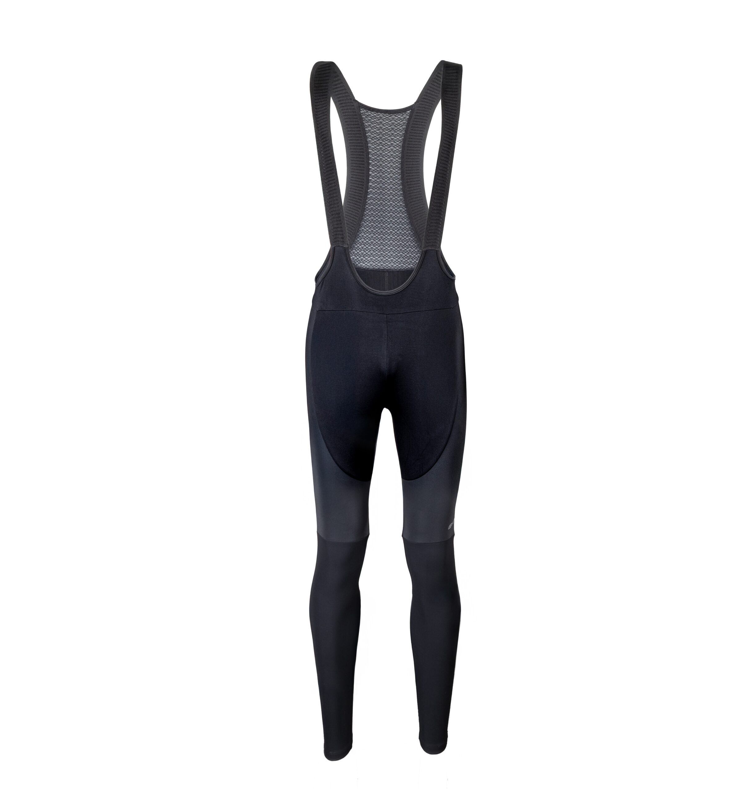 bibtights without padfront panel made of windproof material (above kneed and sides of thighs) and brushedback panel insulated lycra (fleece)pocket on the backreflective elementselastic bibs