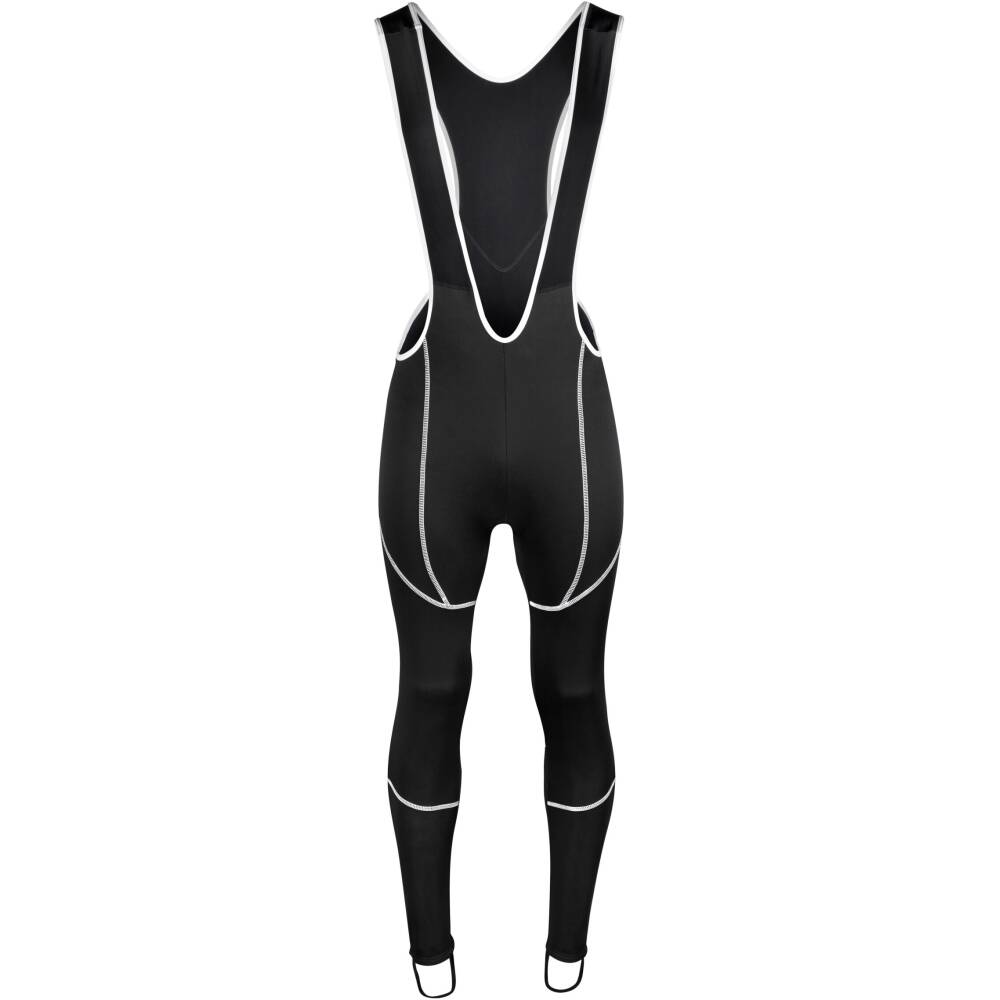 bibtights with under heel strap<br>flat seams