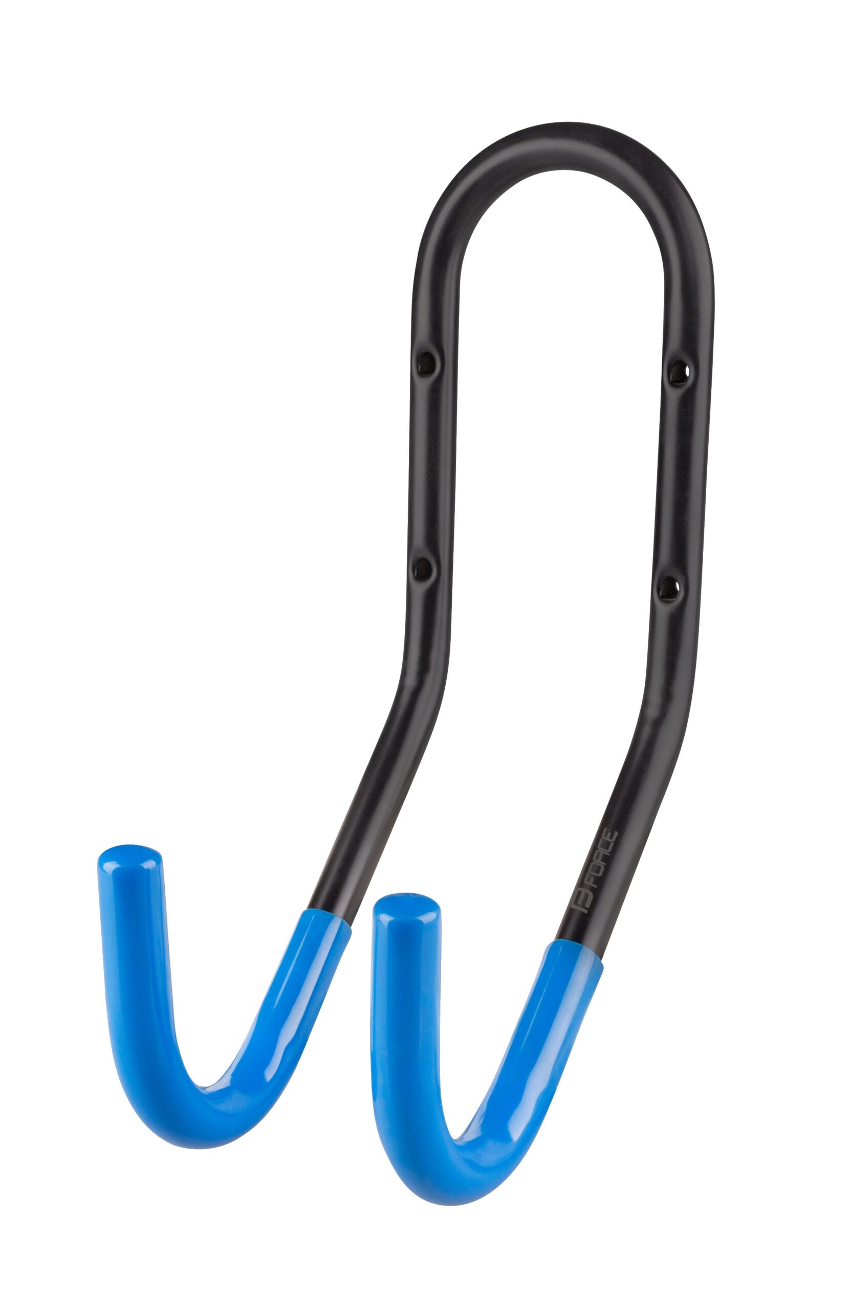 foldable bicycle wall hanger (4 holes)to hang on the handlebarsarm ends coated by plastic sleeve (to prevent bars scratch)spacing of carrying arms: 9