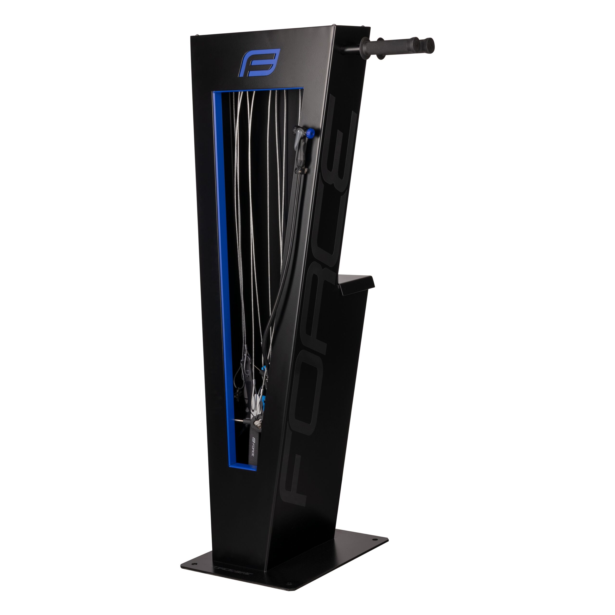 SELF-SERVICE SERVICE STAND - FORCE SOS SERVICEThe service stand for bike paths is the perfect solution for cyclists and the general public who need to perform basic maintenance on bicycles
