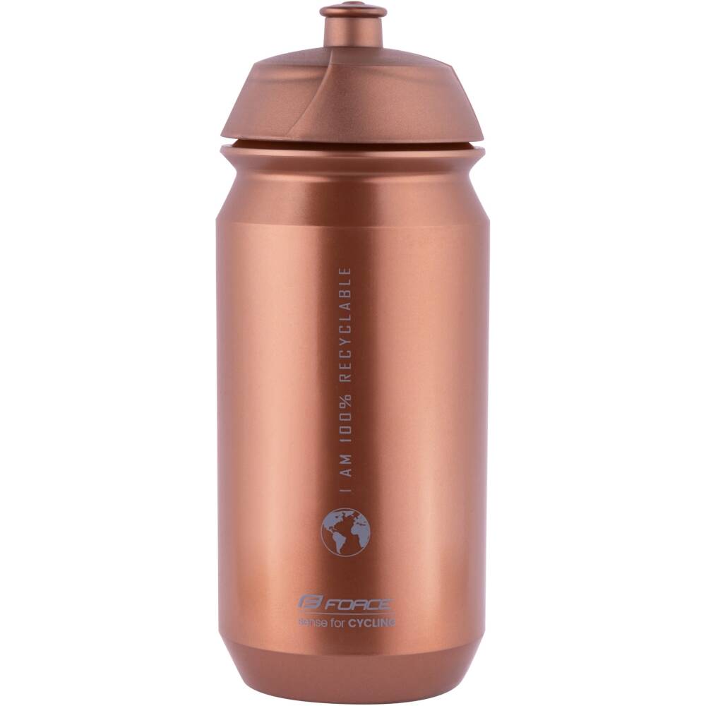 The bottle is made of biodegradable polyethylene which decomposes in the landfill. The flexibility of this material means it is much more recyclable. On one hand because it is simply made of polyethylene