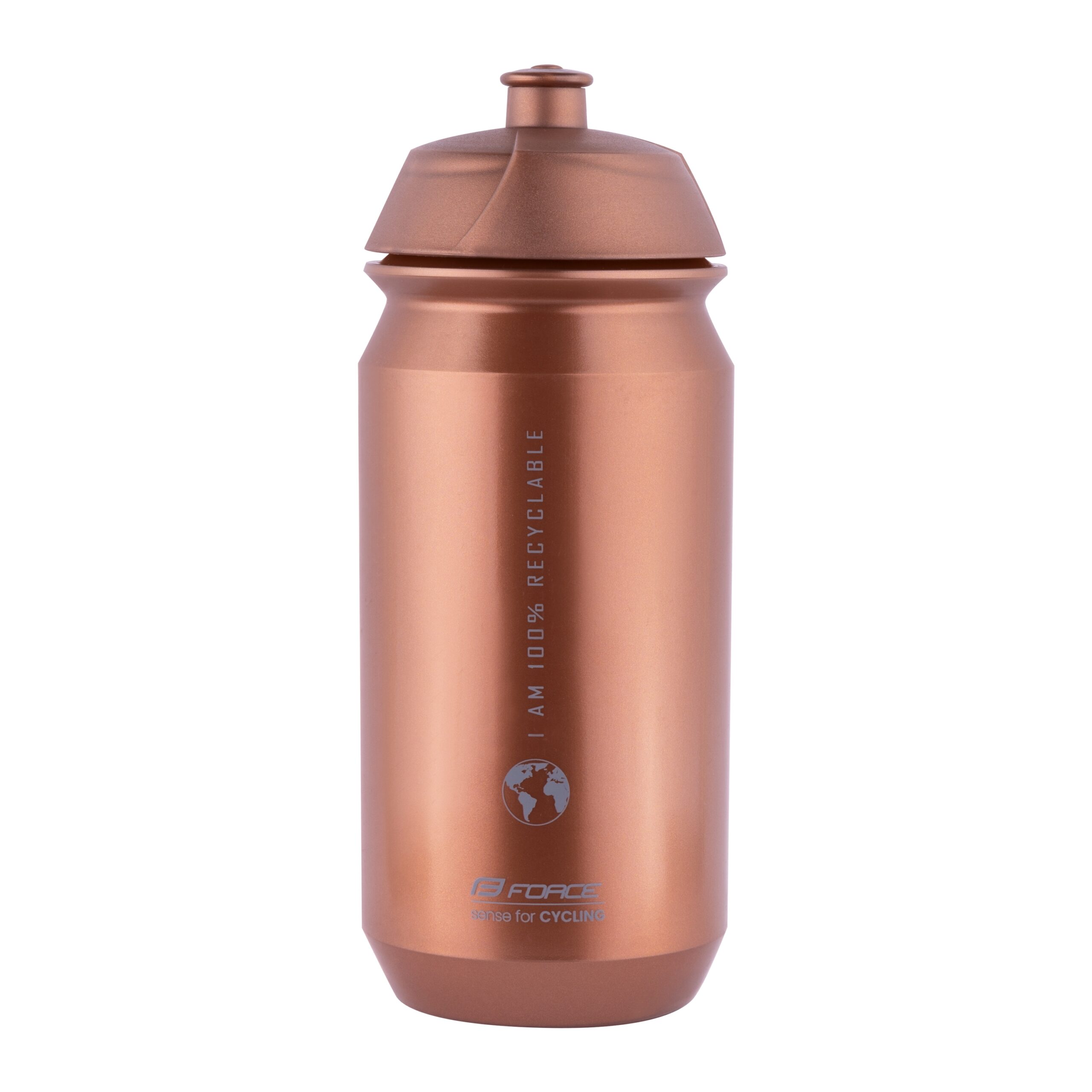 The bottle is made of biodegradable polyethylene which decomposes in the landfill. The flexibility of this material means it is much more recyclable. On one hand because it is simply made of polyethylene