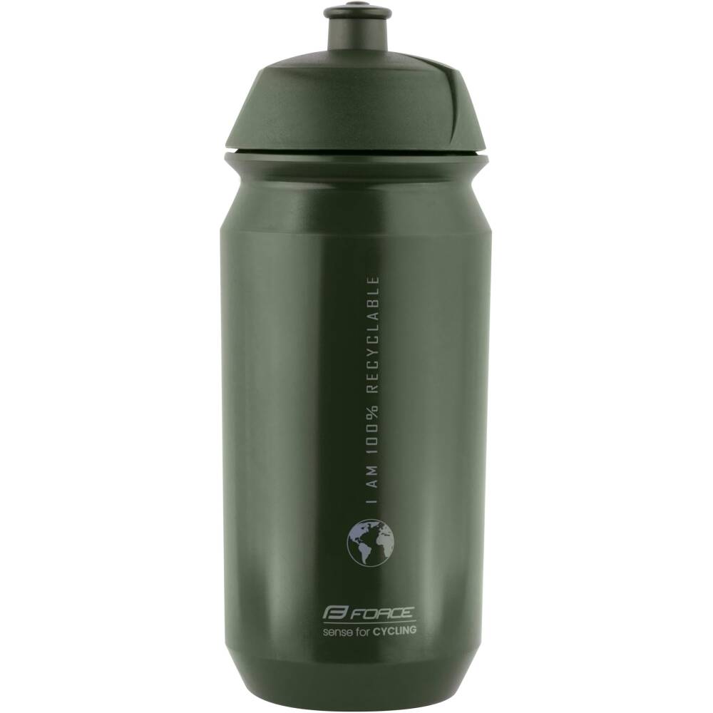 The bottle is made of biodegradable polyethylene which decomposes in the landfill. The flexibility of this material means it is much more recyclable. On one hand because it is simply made of polyethylene