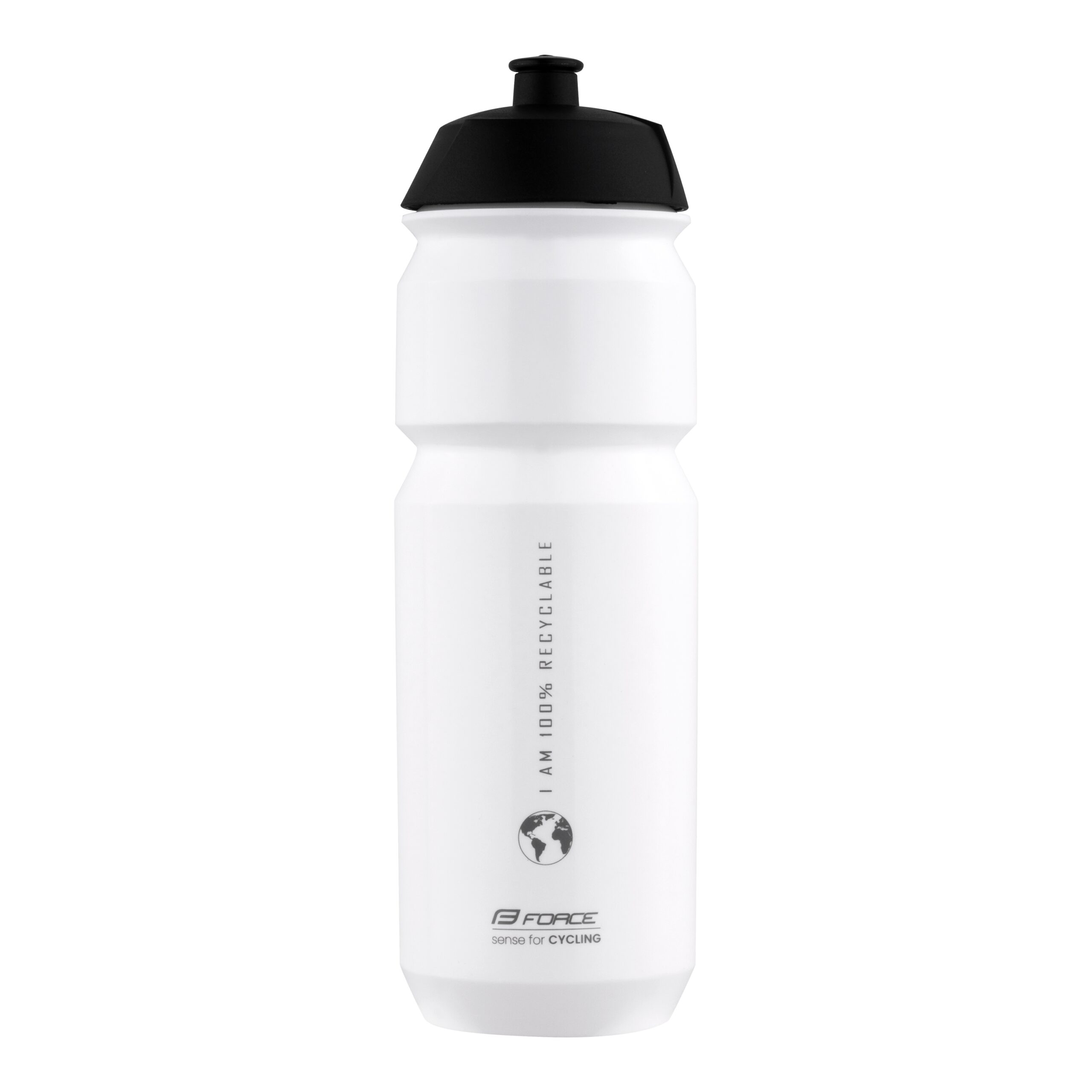 The bottle is made of biodegradable polyethylene which decomposes in the landfill. The flexibility of this material means it is much more recyclable. On one hand because it is simply made of polyethylene