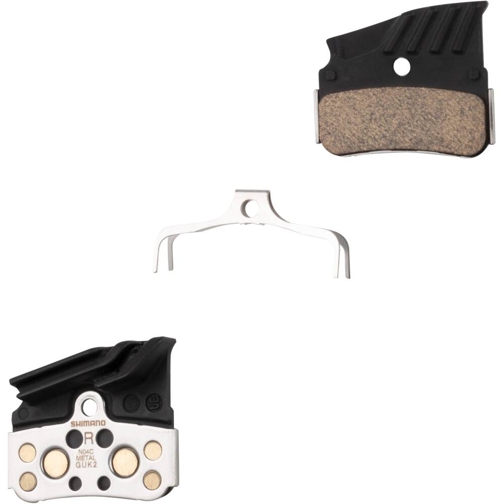 SHIMANO N04C brake pads with cooler<br>metalic mixture<br>for SHIMANO hydraulic brakes:<br>BR-M9120