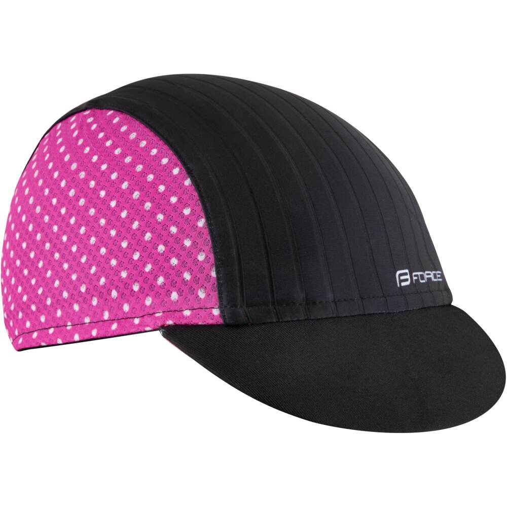 classic cycling cap with visor<br>mesh net on sides for better ventilation<br>elastic band at back part<br>circumference: 52