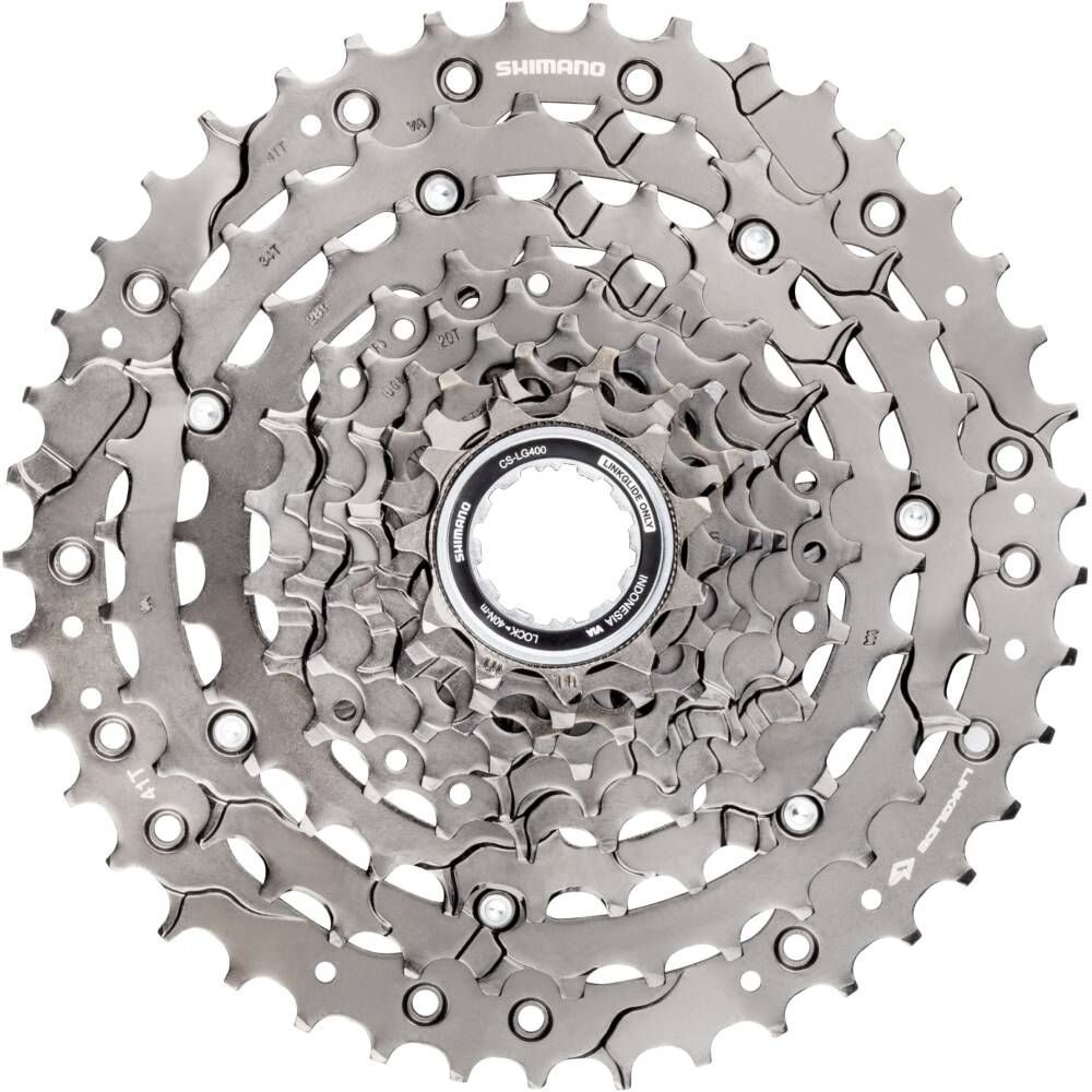 kazeta 9 kolo pro MTB a E-BIKE<br>plynulý a dlouhotrvající výkon elektrokola<br>až 3x delší životnost než HYPERGLIDE v podmínkách vysokého napětí řetězu<br>prémiový metalický design<br>pastorky 11-36 zubů (11