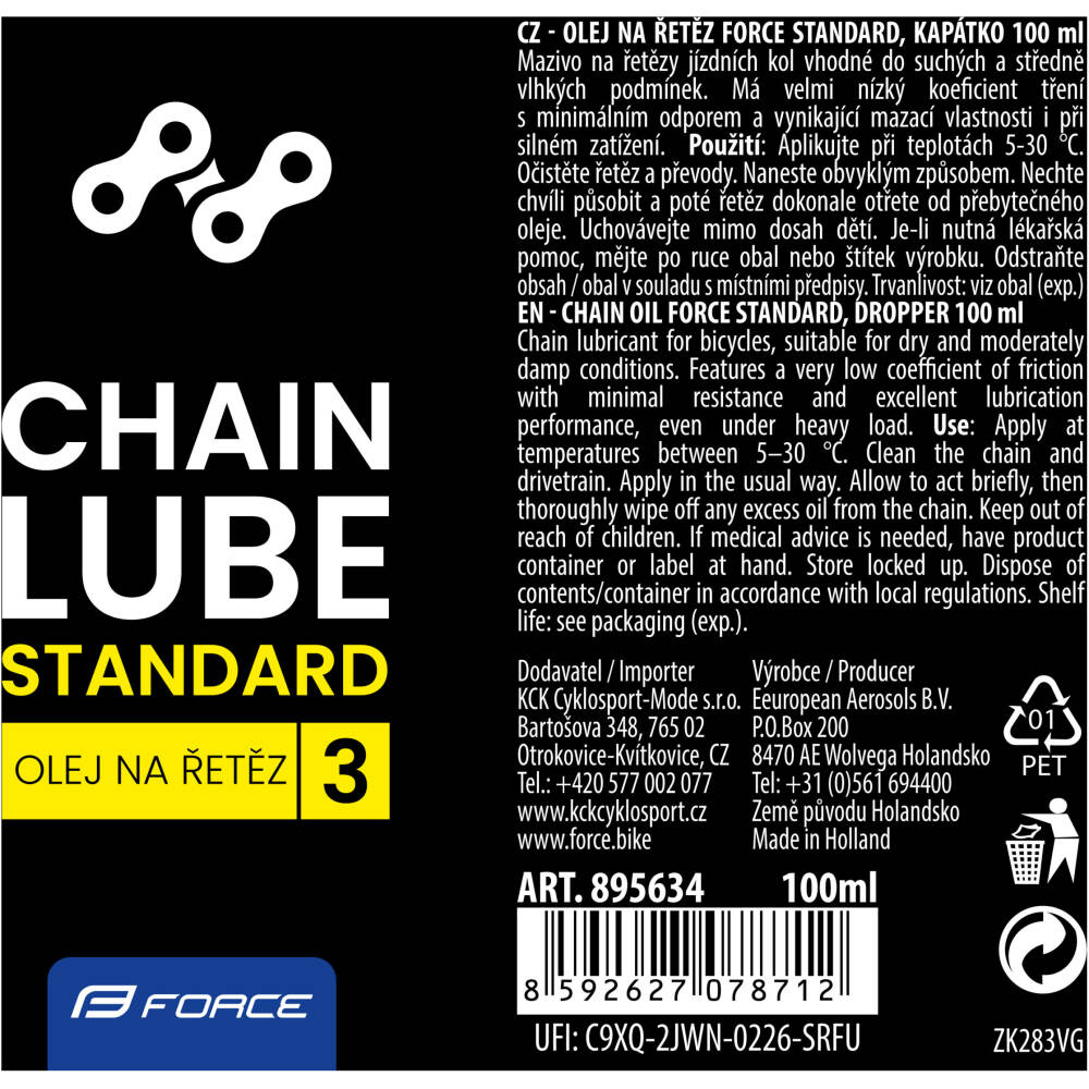 lubricates the chain
