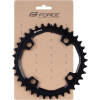 wide teeth) <br>prevents the chain from falling<br>chainring is designed for 10 - 11 -12 speed systems<br>finish: black anodized<br>material: AL 7075<br>BCD - bolt circle diameter – pitch of mounting bolts - 4 bolt: 104mm - distance between axles of opposite holes<br>tooth nr.: 36<br>weight: 60g<br>MADE IN CZECH REPUBLIC