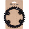 wide teeth) <br>prevents the chain from falling<br>chainring is designed for 10 - 11 -12 speed systems<br>chainring is for Shimano MTB cranks