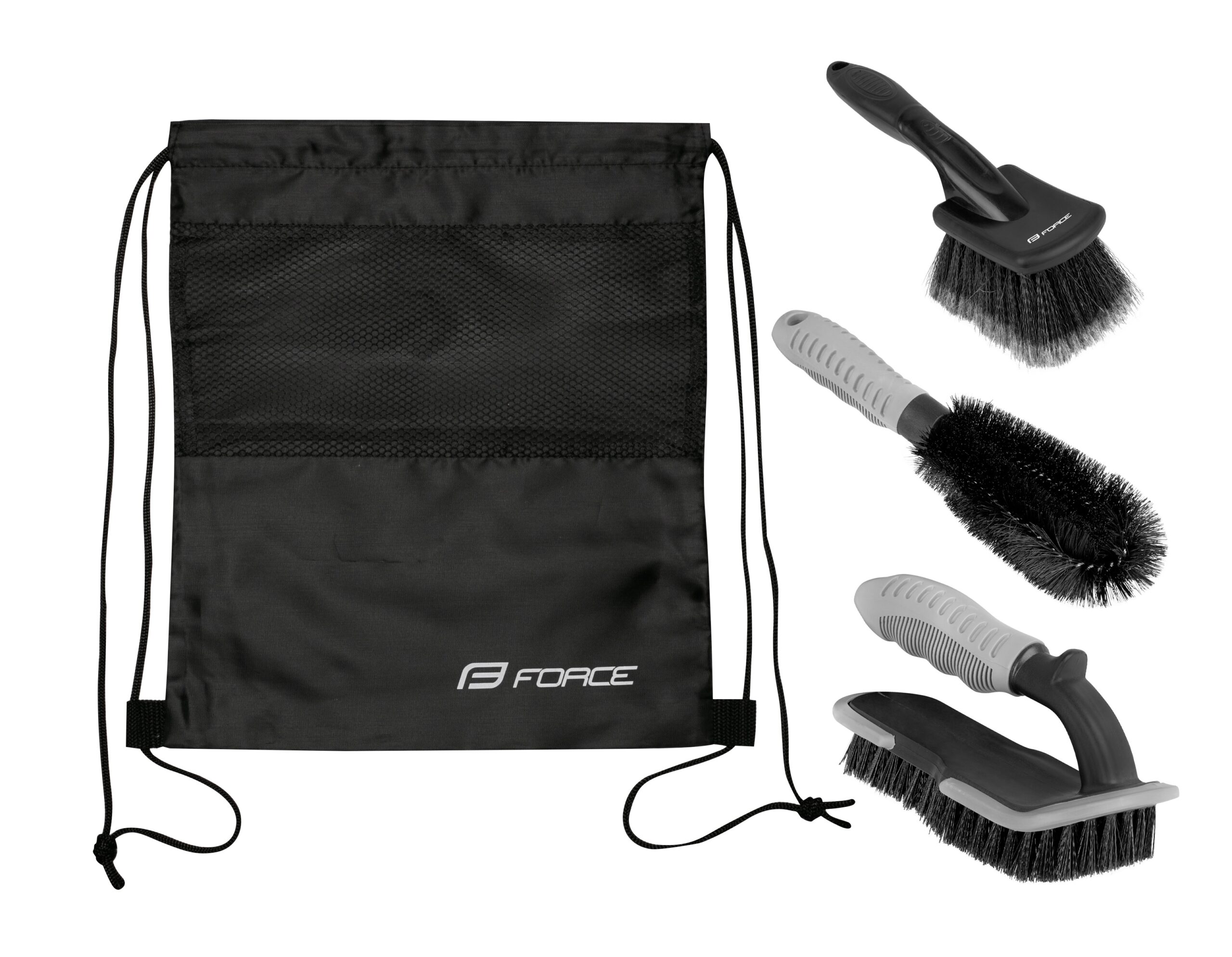 This product has been discontinued and is replaced by the product with code 8945910.3 pcs brush set for basic bike cleaningOval shape of brushes allow work in places with hard accessergonomic handle with anti-slip design and hole for hanging- high brush for frame and components