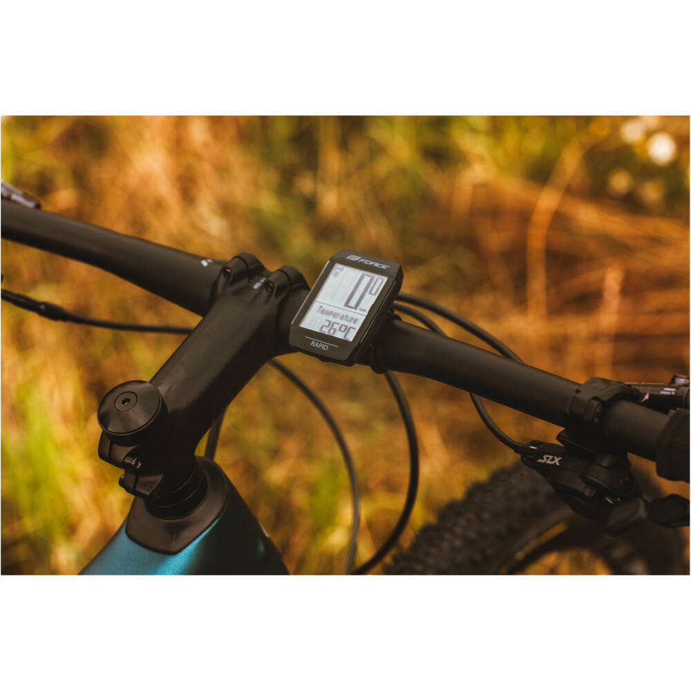 waterresistant and feature-packed bike computer. Designed for maximum versatility and precision