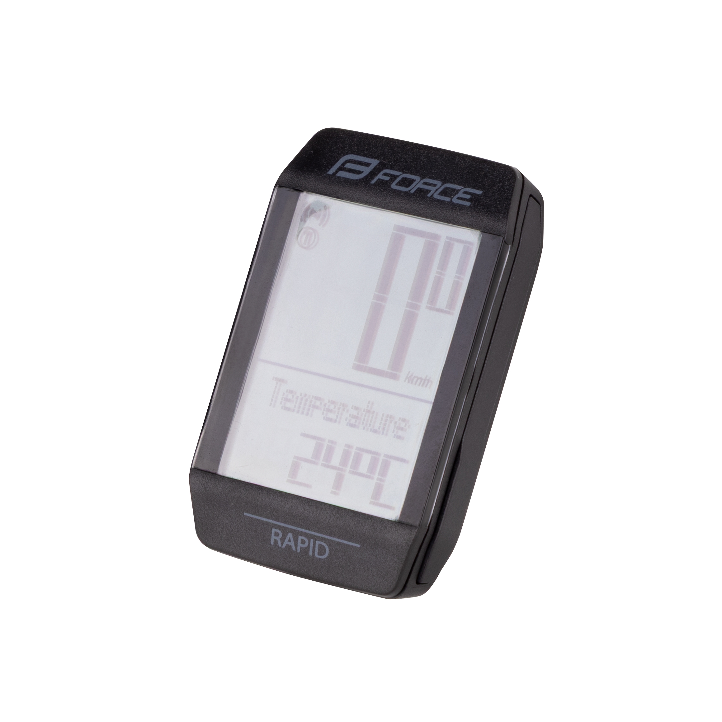 The FORCE RAPID wireless bike computer with a new type of microchip and magnetic sensor is the perfect solution for cyclists looking for a highly reliable